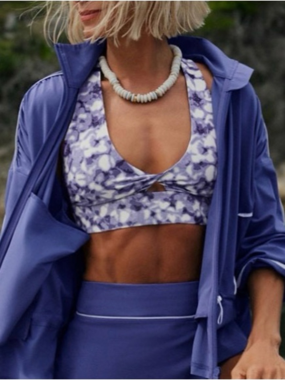 Fabletics Oasis Twist Sports Bra and Daydreamer+ Windbreaker NWT